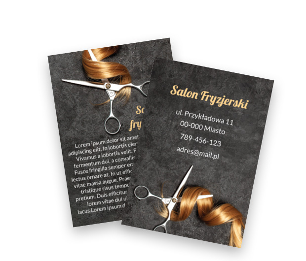 Styl wcięty z precyzją, Zdrowie i Uroda, Salon Fryzjerski - Ulotki Netprint szablony online