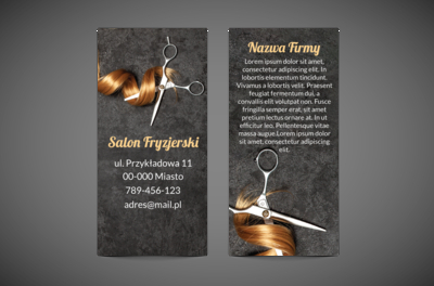 Pierwsze cięcie zaczyna się od spojrzenia, Zdrowie i Uroda, Salon Fryzjerski - Ulotki Netprint