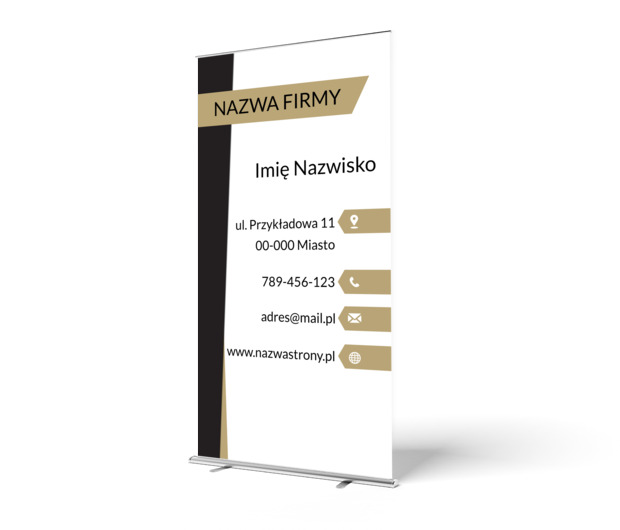 Stylowe narzędzie prezentacyjne dla profesjonalistów, Motywy, Uniwersalne - Roll-up Netprint szablony online