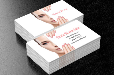 Eleganckie spojrzenie i zadbane dłonie, Zdrowie i uroda, Salon kosmetyczny - Wizytówki Netprint