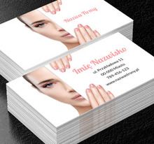 Eleganckie spojrzenie i zadbane dłonie, Zdrowie i uroda, Salon kosmetyczny - Wizytówki Netprint