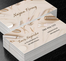 Stylowe narzędzia fryzjerskie , Zdrowie i uroda, Salon fryzjerski - Wizytówki Netprint