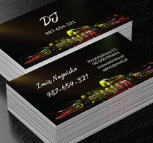 Profesjonalna oprawa muzyczna na każdą okazję, Rozrywka, DJ - Wizytówki Netprint