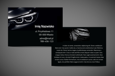 Wyrazisty styl dla branży motoryzacyjnej, Motoryzacja, Dealer - Ulotki Netprint