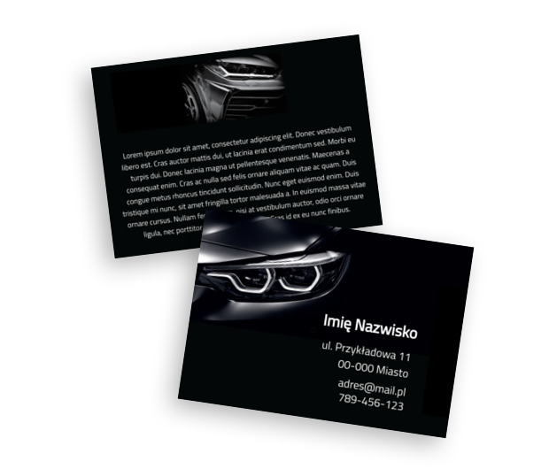 Wyrazisty styl dla branży motoryzacyjnej, Motoryzacja, Dealer - Ulotki Netprint szablony online