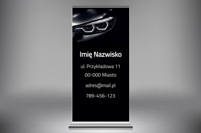 Profesjonalny styl z motoryzacyjnym charakterem, Motoryzacja, Dealer - Roll-up Netprint