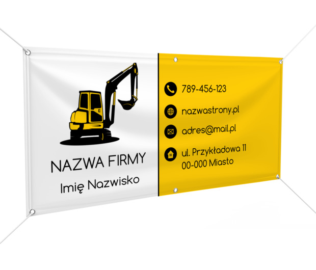 Widoczność, która pracuje na Twoją markę, Budownictwo, Wynajem sprzętu - Banery Netprint szablony online