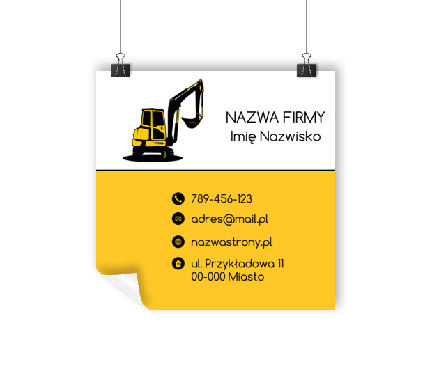 Efektowna ekspozycja w przestrzeni publicznej, Budownictwo, Wynajem sprzętu - Plakaty Wielkoformatowe Netprint szablony online