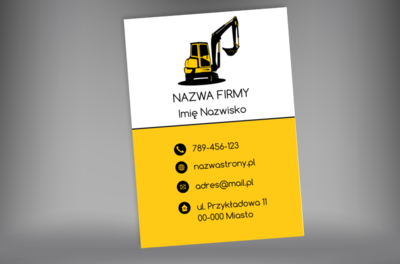 Kompaktowy przekaz o dużej sile wizualnej, Budownictwo, Wynajem sprzętu - Plakaty Netprint