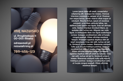 W centrum światła i uwagi, Budownictwo, Elektryk - Ulotki Netprint