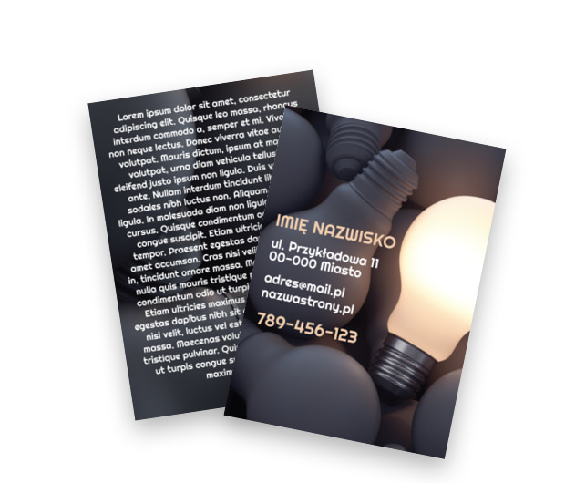 W centrum światła i uwagi, Budownictwo, Elektryk - Ulotki Netprint szablony online