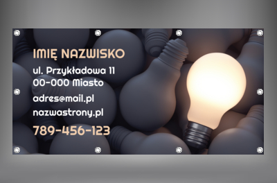 Żarówka, która mówi więcej, Budownictwo, Elektryk - Banery Netprint