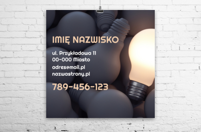 Gdy światło staje się znakiem, Budownictwo, Elektryk - Plakaty Wielkoformatowe Netprint
