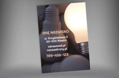 Myśl, która rozświetla przestrzeń, Budownictwo, Elektryk - Plakaty Netprint