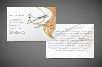 Nowoczesna prezentacja usług salonu, Zdrowie i Uroda, Salon Fryzjerski - Ulotki Netprint