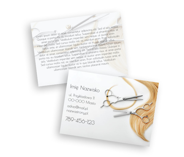 Nowoczesna prezentacja usług salonu, Zdrowie i Uroda, Salon Fryzjerski - Ulotki Netprint szablony online