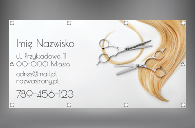 Wyrazista reklama Twojego salonu, Zdrowie i uroda, Salon fryzjerski - Banery Netprint