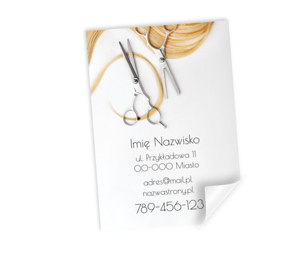 Ostrze w centrum uwagi, Zdrowie i uroda, Salon fryzjerski - Plakaty Netprint szablony online