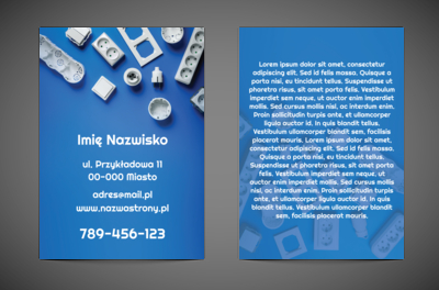 Profesjonalna prezentacja usług elektrycznych, Budownictwo, Elektryk - Ulotki Netprint