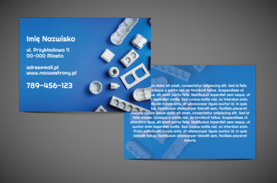 Nowoczesna forma reklamy dla elektryka, Budownictwo, Elektryk - Ulotki Netprint