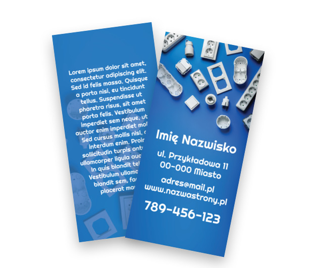 Porządek w instalacjach, Budownictwo, Elektryk - Ulotki Netprint szablony online