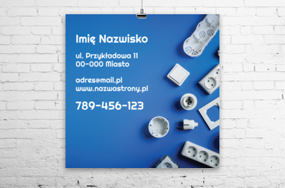 Wizualna siła branży elektrycznej, Budownictwo, Elektryk - Plakaty Wielkoformatowe Netprint