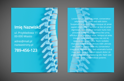 Zadbaj o zdrowy kręgosłup, Medycyna, Fizjoterapia - Ulotki Netprint