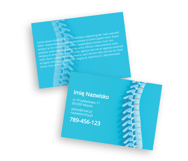 Twoje plecy w dobrych rękach, Medycyna, Fizjoterapia - Ulotki Netprint szablony online