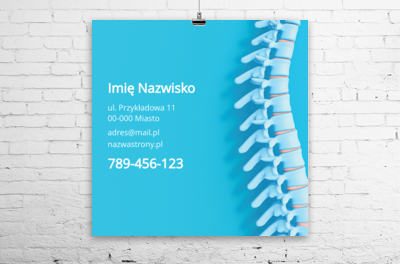 Profesjonalna fizjoterapia w Twoim mieście, Medycyna, Fizjoterapia - Plakaty Wielkoformatowe Netprint