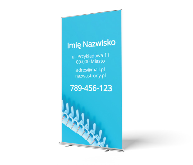 Eksperci od terapii bólu pleców, Medycyna, Fizjoterapia - Roll-up Netprint szablony online