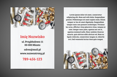 Narzędzia gotowe do działania, Usługi domowe, Hydraulik - Ulotki Netprint