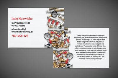 Fachowe podejście w każdym detalu, Usługi domowe, Hydraulik - Ulotki Netprint