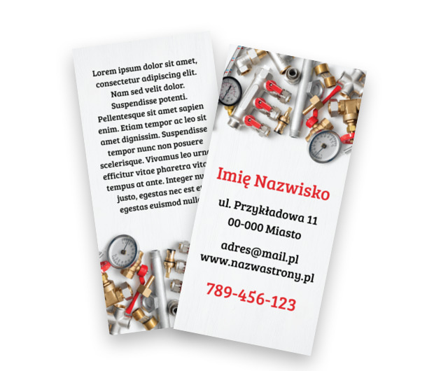 Skoncentrowani na rozwiązaniach, Usługi domowe, Hydraulik - Ulotki Netprint szablony online