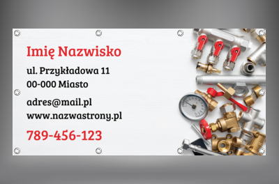 Widoczna siła narzędzi instalatora, Usługi domowe, Hydraulik - Banery Netprint