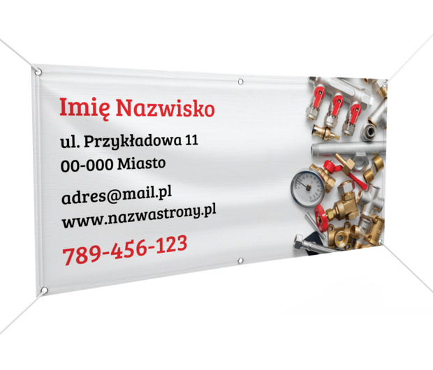 Widoczna siła narzędzi instalatora, Usługi domowe, Hydraulik - Banery Netprint szablony online