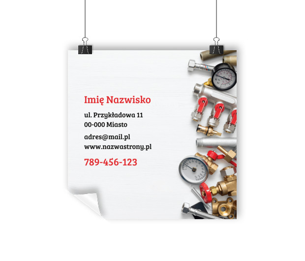 Fachowiec, którego warto znać, Usługi domowe, Hydraulik - Plakaty Wielkoformatowe Netprint szablony online