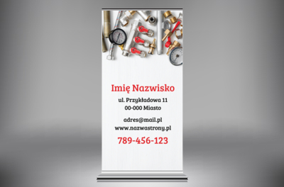 Precyzja i narzędzia w Twoich rękach, Usługi domowe, Hydraulik - Roll-up Netprint