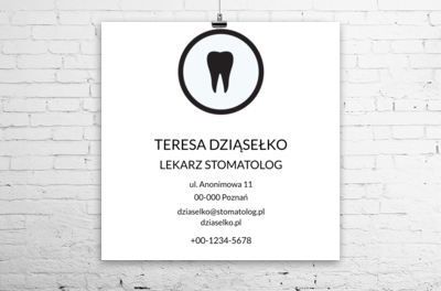 Nowoczesna forma komunikacji w stomatologii, Medycyna, Stomatologia - Plakaty Wielkoformatowe Netprint