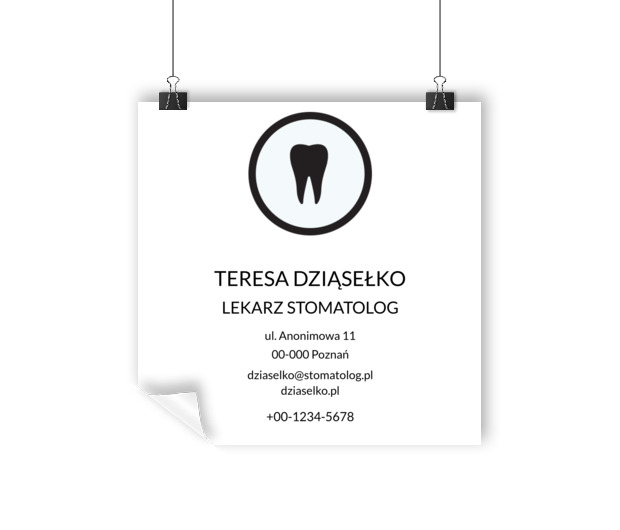 Nowoczesna forma komunikacji w stomatologii, Medycyna, Stomatologia - Plakaty Wielkoformatowe Netprint szablony online