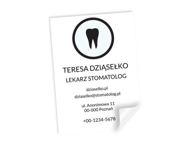 Symetria uśmiechu w nowoczesnej formie, Medycyna, Stomatologia - Plakaty Netprint szablony online