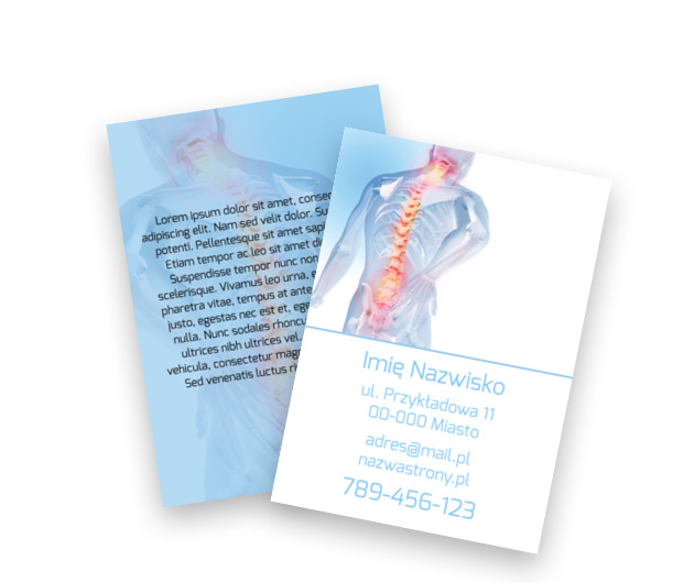 Linia napięcia w centrum uwagi, Medycyna, Rehabilitacja - Ulotki Netprint szablony online