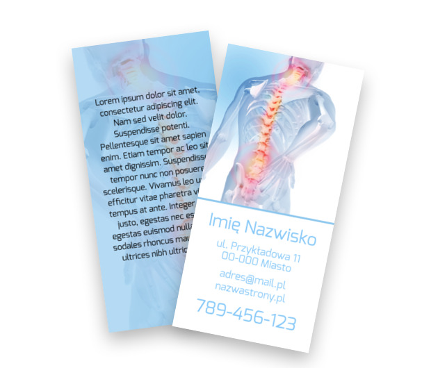 Przeciążenia pod kontrolą, Medycyna, Rehabilitacja - Ulotki Netprint szablony online