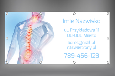 Pomoc dla Twojego kręgosłupa, Medycyna, Rehabilitacja - Banery Netprint