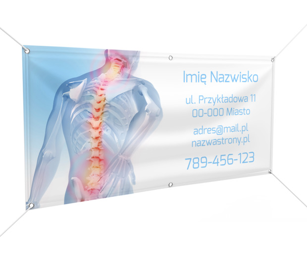 Pomoc dla Twojego kręgosłupa, Medycyna, Rehabilitacja - Banery Netprint szablony online