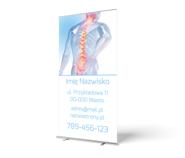 Profesjonalizm w każdej terapii, Medycyna, Rehabilitacja - Roll-up Netprint szablony online