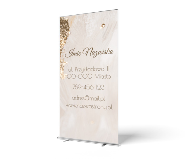 Pierwsze wrażenie pełne stylu, Motywy, Tła i trekstury - Roll-up Netprint szablony online