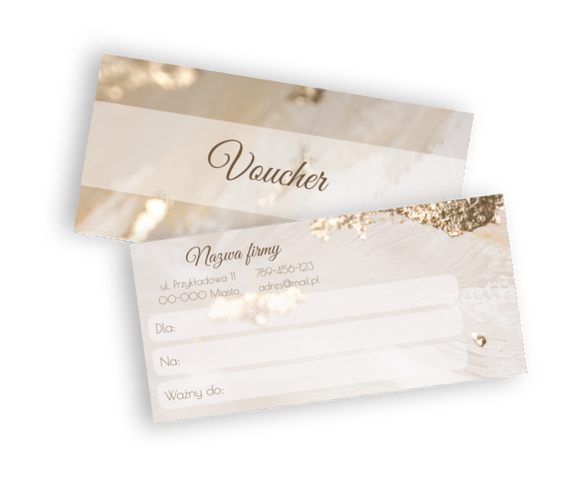 Prezent w luksusowej oprawie, Motywy, Tła i tekstury - Vouchery Netprint szablony online