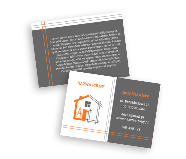 Projekt domu jako wizytówka Twojej marki, Budownictwo, Architektura - Ulotki Netprint szablony online