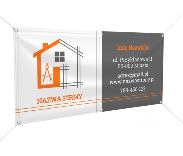 Widoczność Twojej marki z planem w tle, Budownictwo, Architektura - Banery Netprint szablony online