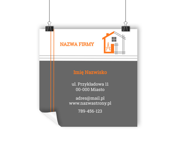 Komunikat wizualny w architektonicznym stylu, Budownictwo, Architektura - Plakaty Wielkoformatowe Netprint szablony online